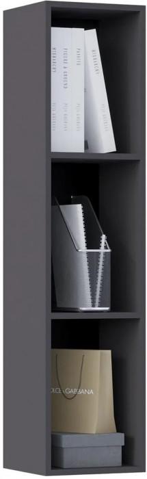 Оливия Шкаф навесной (Графит, Графит Софт)