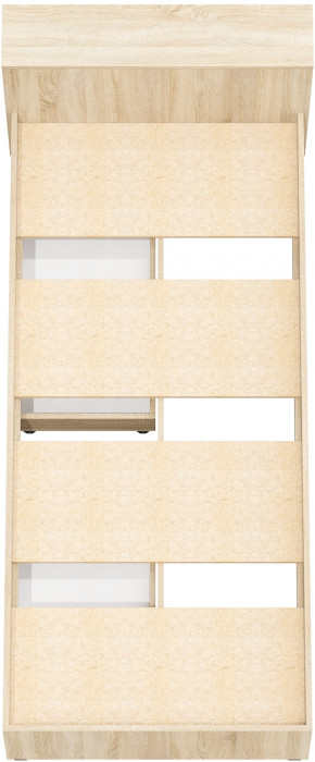 Ксения Кровать с ящиками 0900, дуб сонома/белый