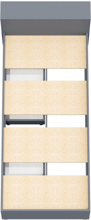 Ксения Кровать с ящиками 0900, графит