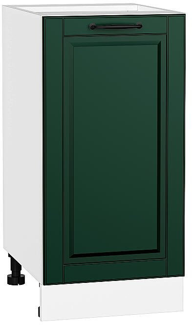 Кухонный гарнитур Дублин-04, МДФ, 130 см, Белый/Особый зеленый (Антарес)