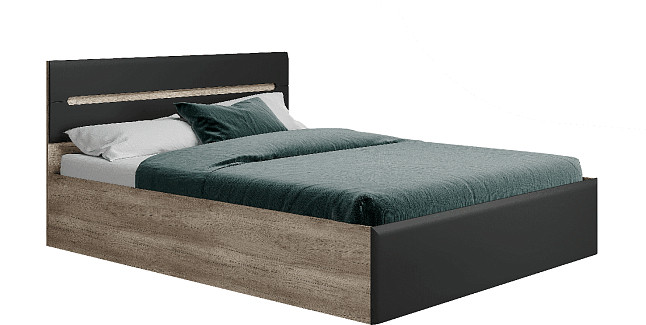 Кровать с реечным настилом Наоми КР-11 160х200, графит