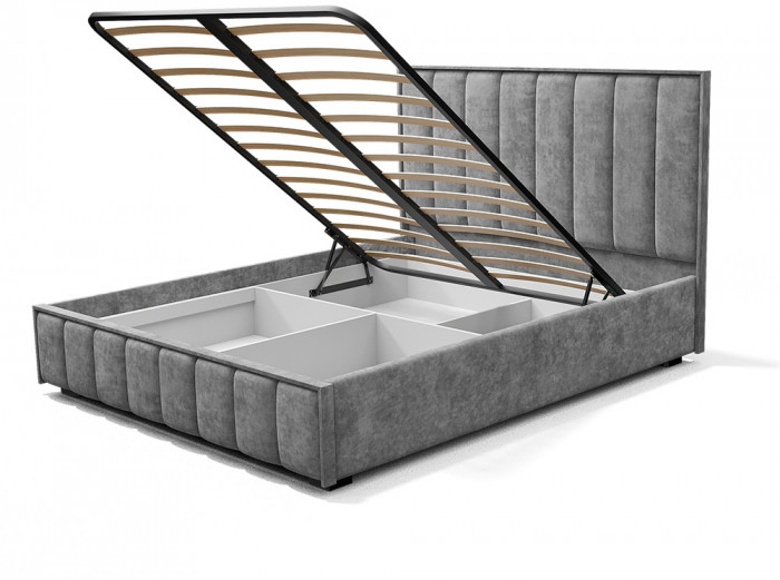 Кровать с подъемным механизмом Мирабель КР-11 (1,4м), Хром