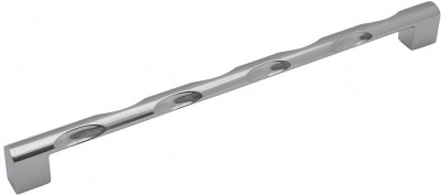 Ручка скоба мебельная ЕЛ-7060 Хром, 1.5×2.7×28.6 см