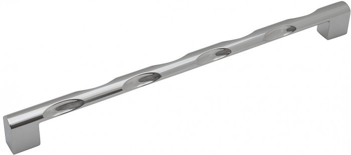 Ручка скоба мебельная ЕЛ-7060 Хром, 1.5×2.7×28.6 см