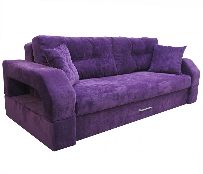 Диван-кровать Манчестер, еврокнижка, велюр, 160х195, фиолетовый