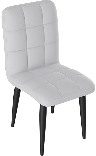 Франк ДП 2-17 Стул (конус) (Белый матовый/Микровелюр Бежевый)