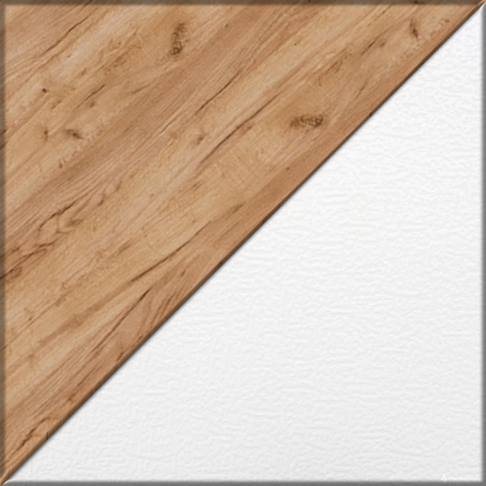 Лидер-8 Стол + Пенал МД 23Б + Пенал МД 23Б, цвет белый шагрень/крафт золото, ШхГхВ 245х50х75/190 или 115х160/50х75/190 см., НЕ ун. сборка