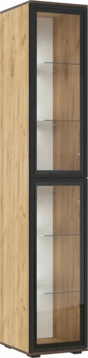 Норд Шкафы 800 + Пенал-стекло 400, Дуб крафт/Изумрудный