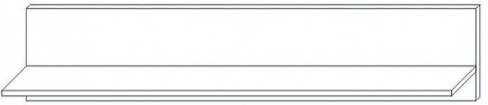 Полка навесная 1 1300 Сиена