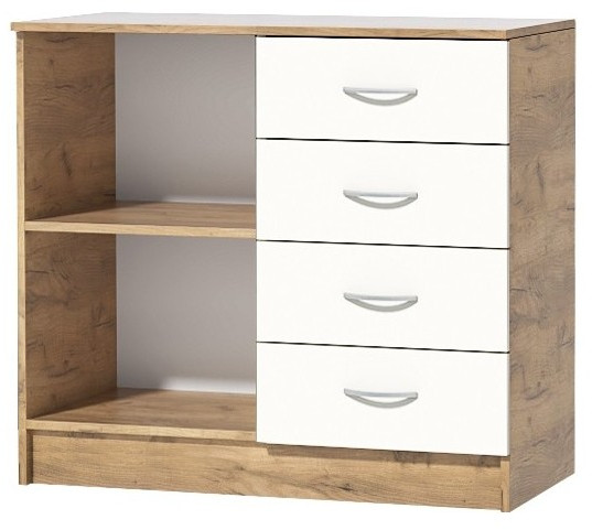 Модульная спальня Кэт-7 (композиция 4) (Крафт золотой / Миндаль)