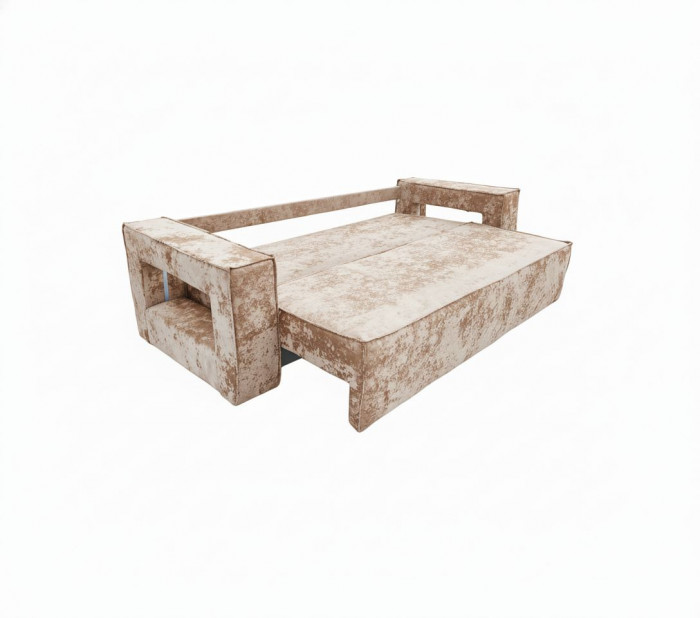 Диван-кровать Лофт Люкс Плюш с подсветкой, еврокнижка, 140х195, бежевый