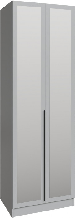 Шкаф Мадрид (0,75) с зеркалом, Камень серый