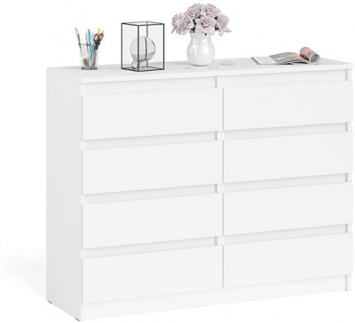 Мори Комод МК1200.8, цвет белый, ШхГхВ 120,4х41х94 см.