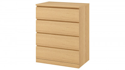 Комод MALM IKEA Бук Бавария 0381 PR (4 ящика) 80*48*101,6 см, Бук Бавария   Фиеста