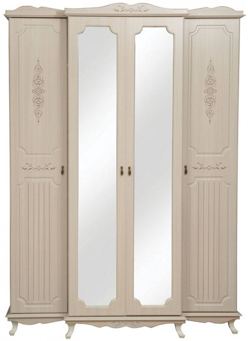 Шкаф для одежды 06.116 Кантри патина вудлайн кремовый/сандал белый