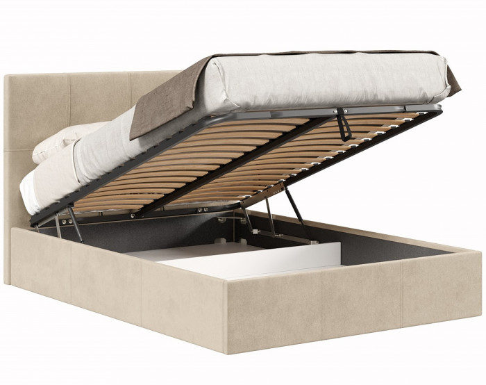 Кровать с подъёмным механизмом 1600 Марсель, бежевый