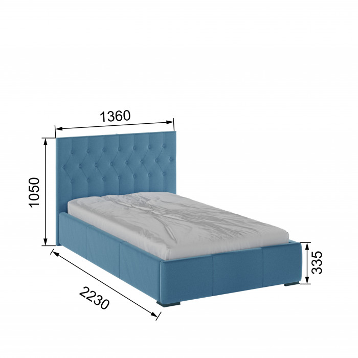 Октавия Кровать интерьерная 120 атлантида ромб, ПМ