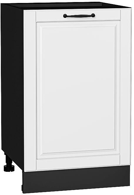 Кухонный гарнитур Дублин-04, МДФ, 130 см, Графит/Особый Белый (Антарес)