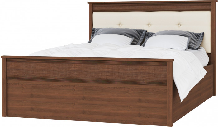 Ливорно Кровать ЛКР-1 (1,4) с ортопедом, Орех донской