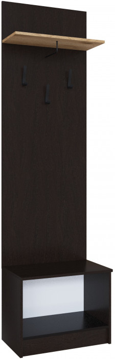 Тумба с вешалкой Денвер, Венге/Дуб делано