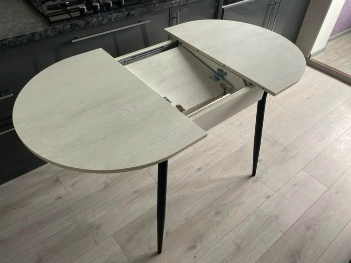 Обеденная группа Стиль-1 / Стул Х 4 шт. / Бетон белый/черный / бид 21