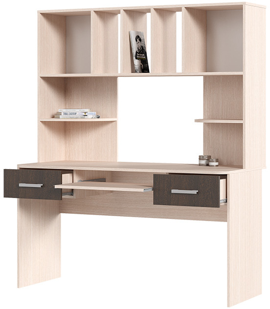 СТОЛ КОМПЬЮТЕРНЫЙ №8 (1,4х1,7х0,6) венге/белфорт