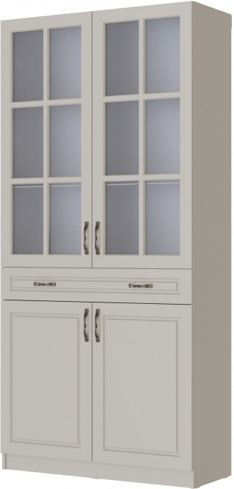 Шкаф-витрина Апполия, Кашемир/Сантьяго софт