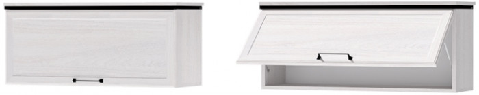 Шарм Антресоль Ан-1 Ясень Анкор Светлый/Рамка