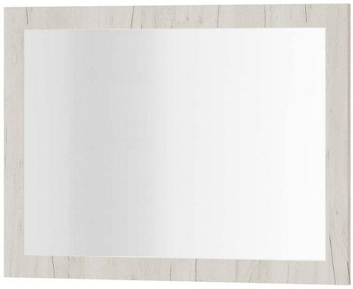 "Фиеста" зеркало (800х600) дуб крафт белый