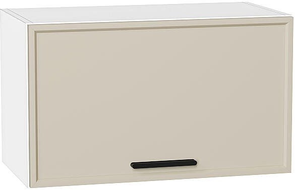 Кухонный гарнитур Фрейм-05, МДФ, 240 см, Белый/Кремовый шелк (Дуб натуральный)