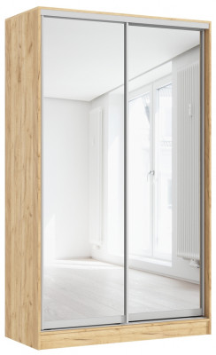 Шкаф-купе Тринити-7 (1,35 м), Дуб крафт золотой