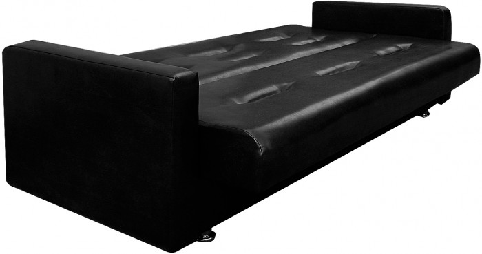 Диван Аккорд 140 черный ППУ