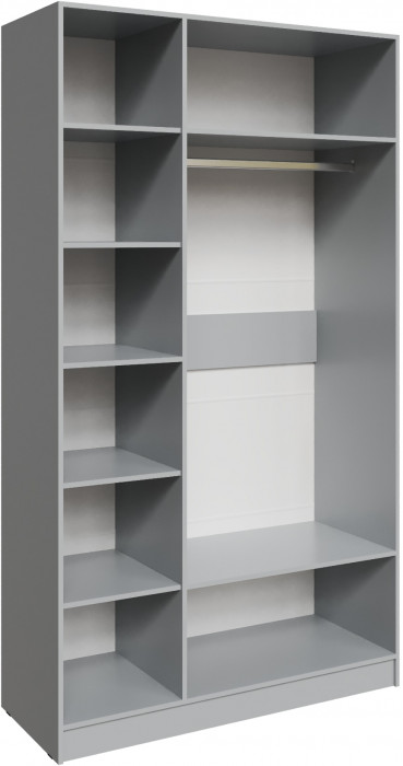 Шкаф Мадрид (1,3) с зеркалом, Камень серый