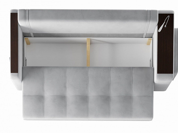 Диван Smart 4 пуф слева Б4-3Т-Б3 СК Ультра Смог