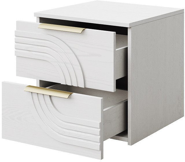 Модульная спальня "Монтиз" - Белый текстурный/Корунд джелато