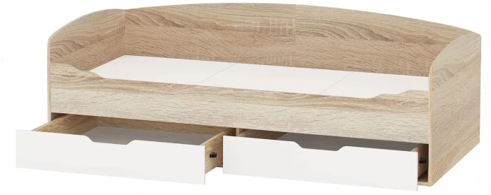 Кровать Стелс тахта, Дуб сонома/белый