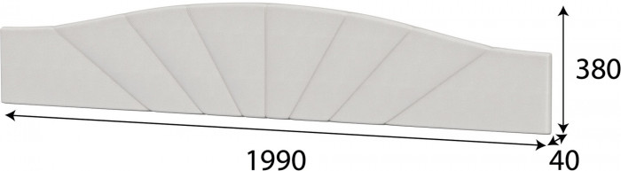Модульная система "Александрия" ЩМ-106 Щит мягкий Серия 3 Бежевый