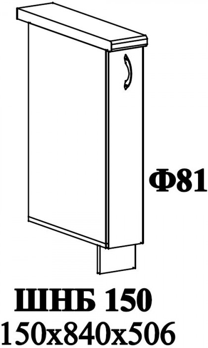 Ф-81 Альфа (ШНБ 150) МДФ холст белый