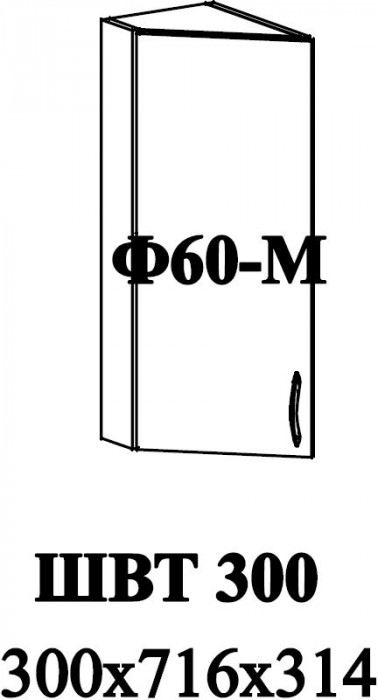 Ф-60-М Альфа (ШВТ 300) МДФ холст белый
