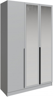 Шкаф Мадрид (1,4) с зеркалом, Камень серый