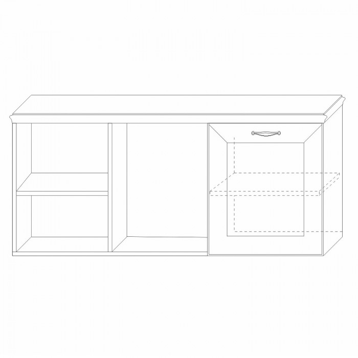 Полка навесная 4 Сиена