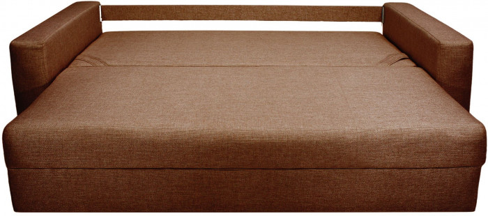 Диван-кровать Ливерпуль, 160х195, раскладной, еврокнижка, рогожка, коричневый