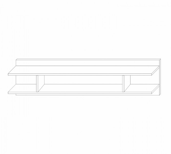 Полка навесная 5 Сиена