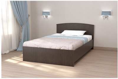 Кровать арт.032, низкий щиток, 140 (Венге)