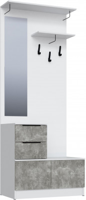 Центральная секция Мадрид (0,9), Белый/Ателье светлое