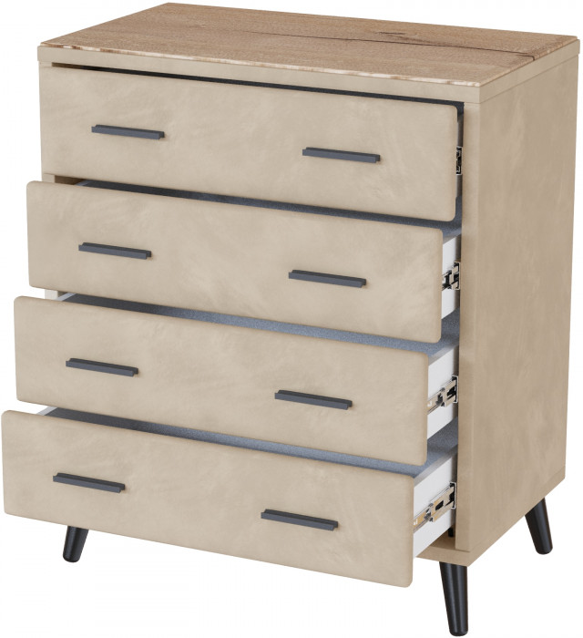 Комод интерьерный Пай бежевый/мдф дуб канадский