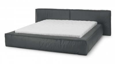 Кровать Латона 3 Galaxy Dark Gray 240*255*85 см, Серый Экокожа Нераскладной Фиеста