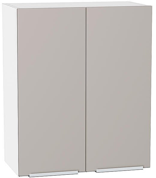 Кухонный гарнитур Фьюжн-05, МДФ, 110 см, Белый/Глиняный шелк (Кварцит бьянко)