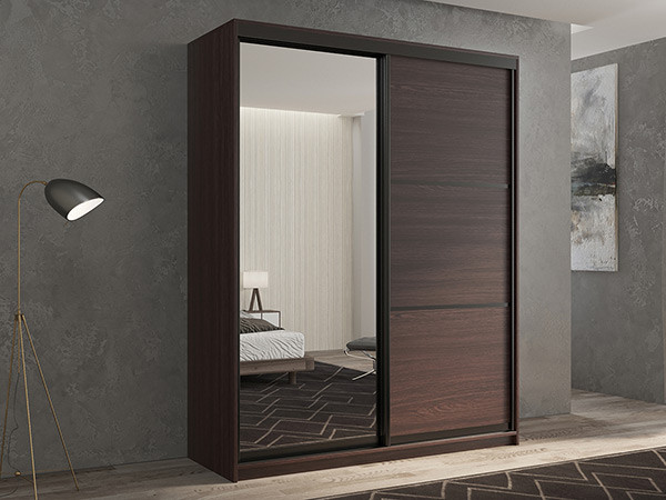 Шкаф-купе Кааппи 2 Венге 120х60х230 см