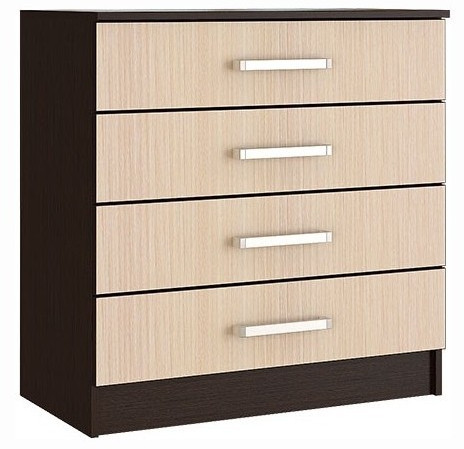 Модульная спальня Фиеста ЛДСП композиция 2 (Венге / дуб беленый)